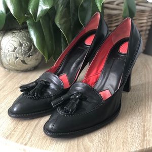 Banfi Zambrelli black high heel shoes